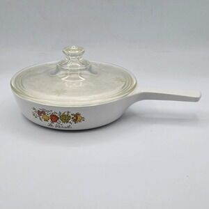 Vintage Corning Ware Spice of Life Le Persil P-83-B 6 ½" Skillet Pan w/ Lid